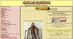 Desktop Screenshot of heartlanddidgeridoos.com.au